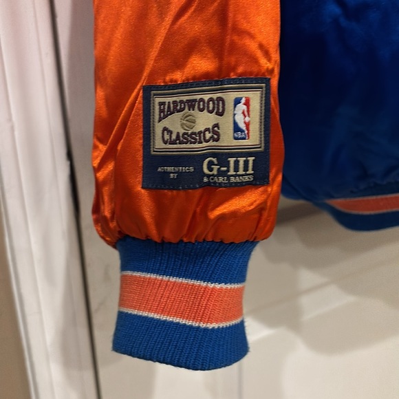 Men's New York Knicks Performance Jacket - Blue and Orange - Picture 4 of 11
